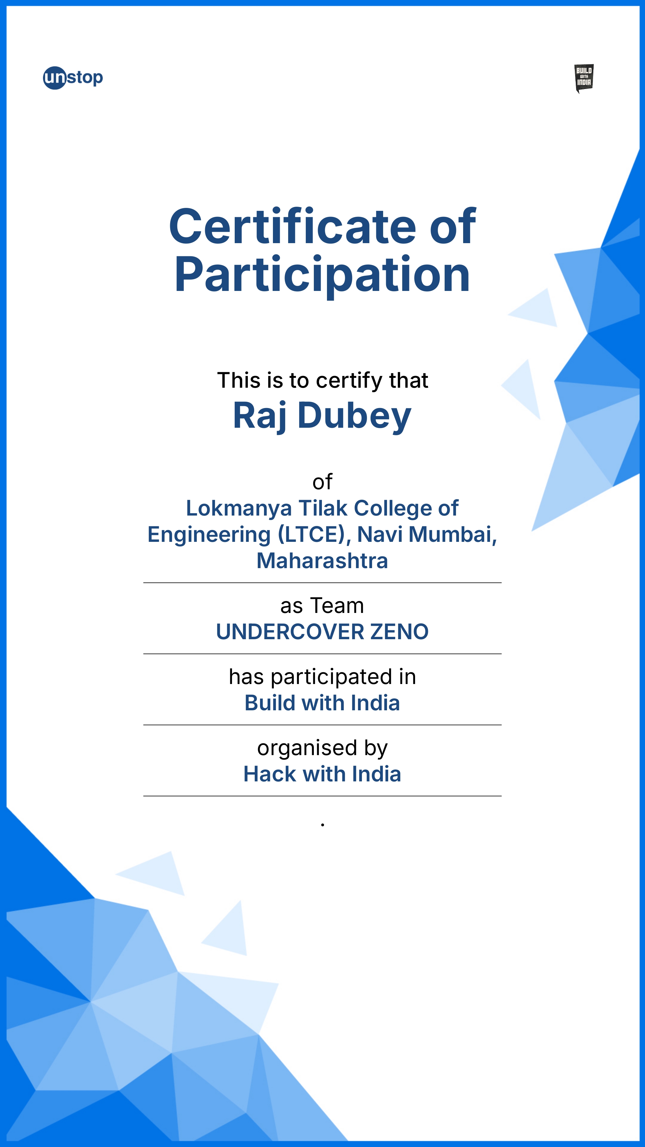 Build With India - Google Hackathon 2