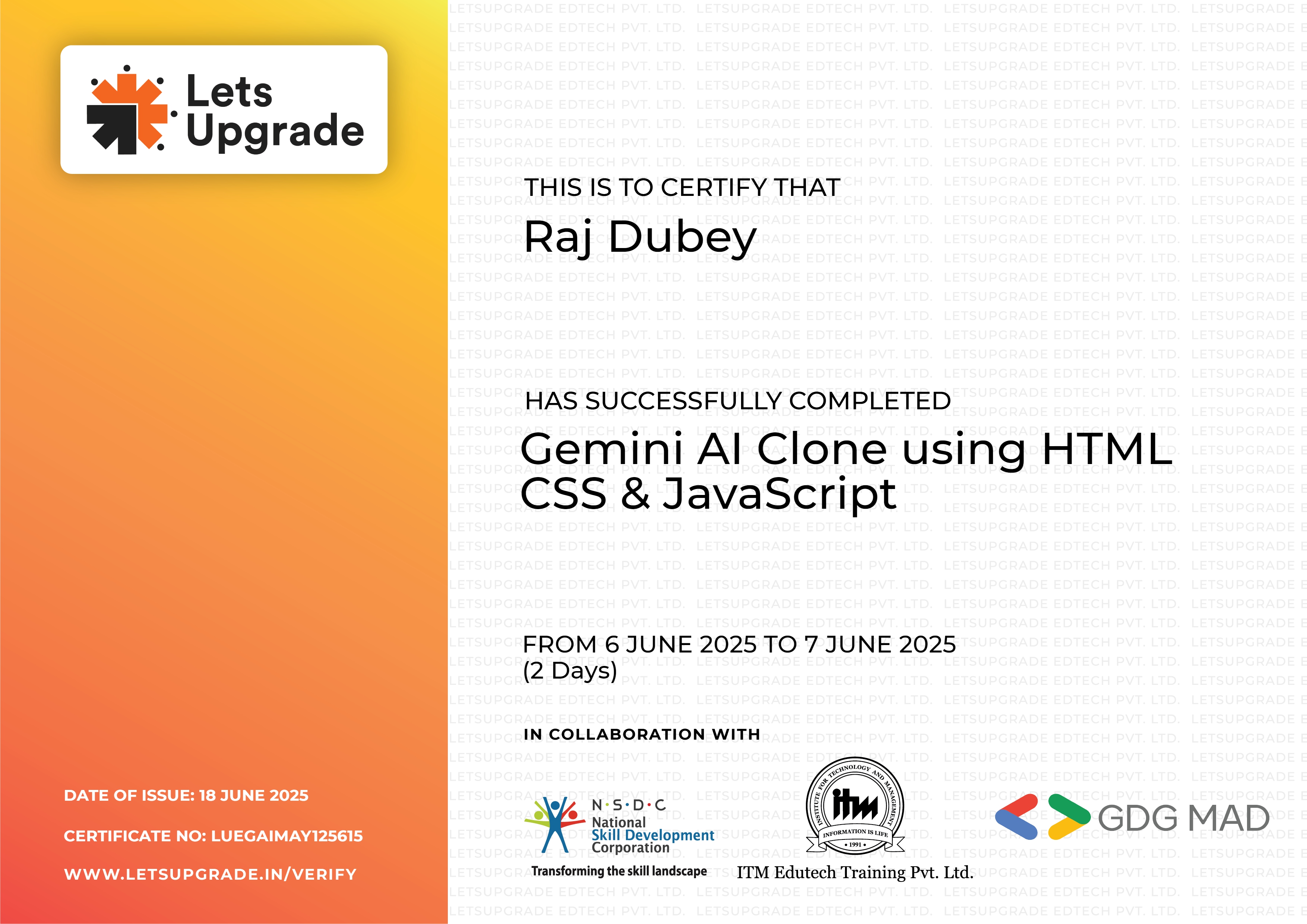 Gemini AI Clone Using HTML, CSS & JavaScript