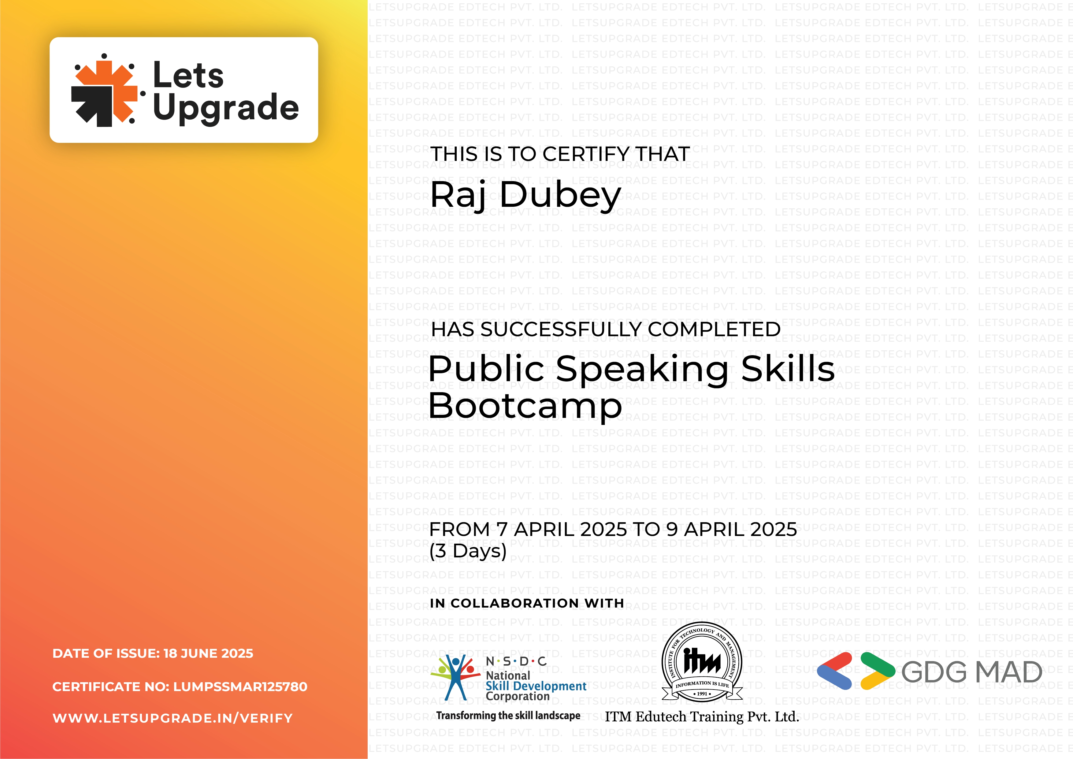 Public Speaking Skills Bootcamp